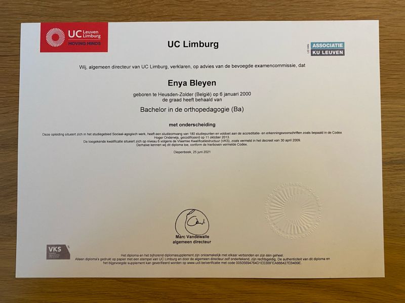VCA zorg beveiligings secundair diploma kopen België